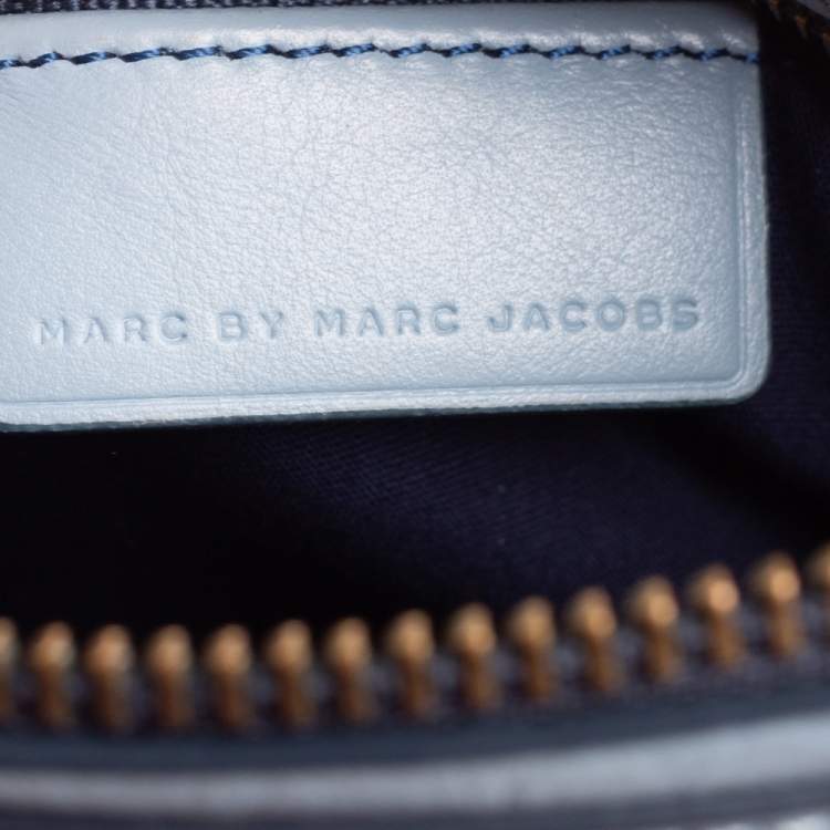 Pre Owned Marc by Marc Jacobs Blue Leather Espionage Shoulder Bag