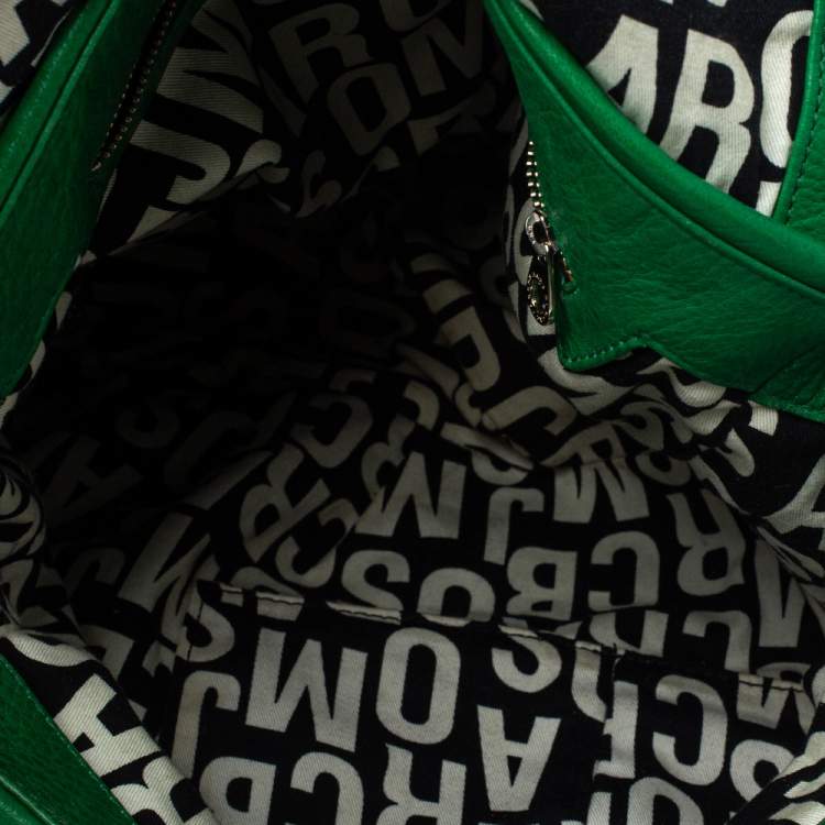 Pre Owned Marc by Marc Jacobs Green Leather Classic Q Lil Ukita Top Handle Bag