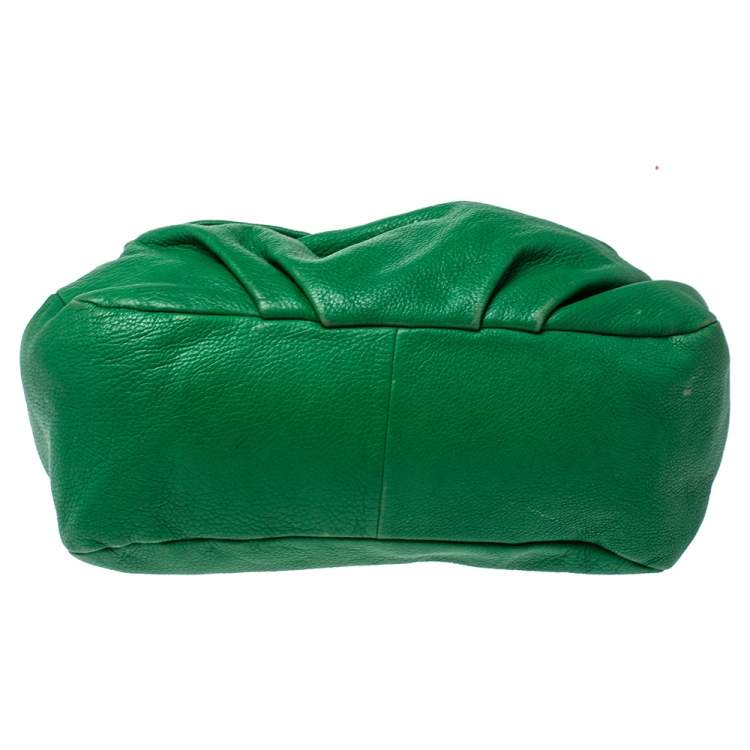 Pre Owned Marc by Marc Jacobs Green Leather Classic Q Lil Ukita Top Handle Bag