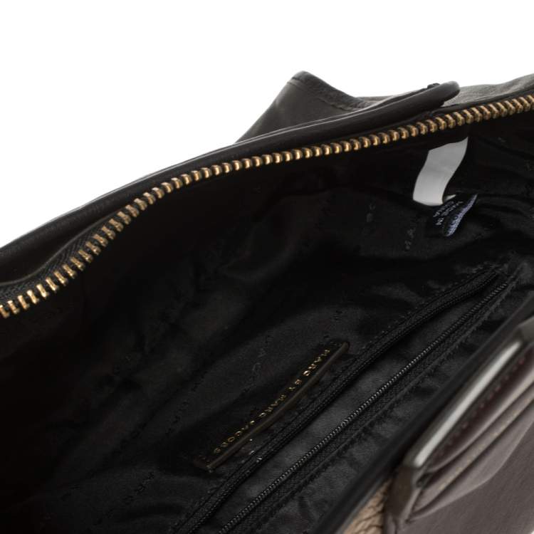 Pre Owned Marc By Marc Jacobs Tri Color Leather Flipping Out Clutch