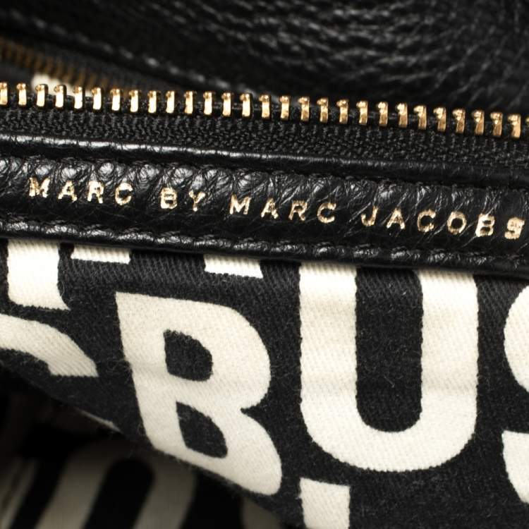 Pre Owned Marc by Marc Jacobs Black Leather Classic Q Hillier Hobo
