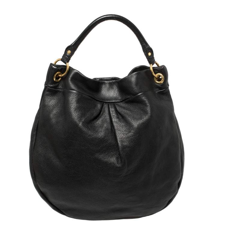 Pre Owned Marc by Marc Jacobs Black Leather Classic Q Hillier Hobo