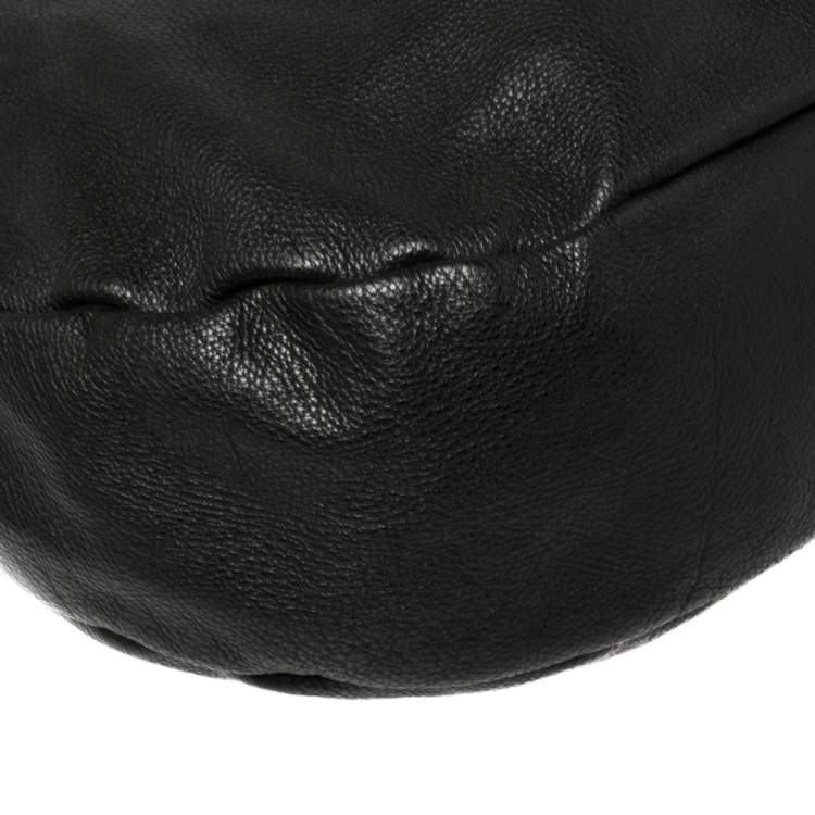 Pre Owned Marc by Marc Jacobs Black Leather Classic Q Hillier Hobo