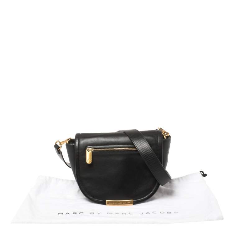 Pre Owned Marc by Marc Jacobs Black Leather Crossbody Bag