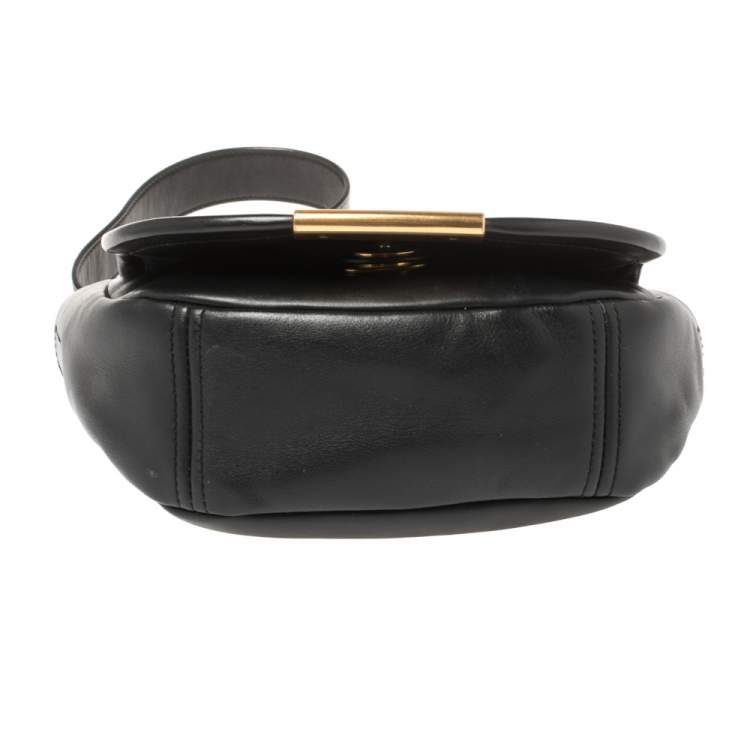 Pre Owned Marc by Marc Jacobs Black Leather Crossbody Bag