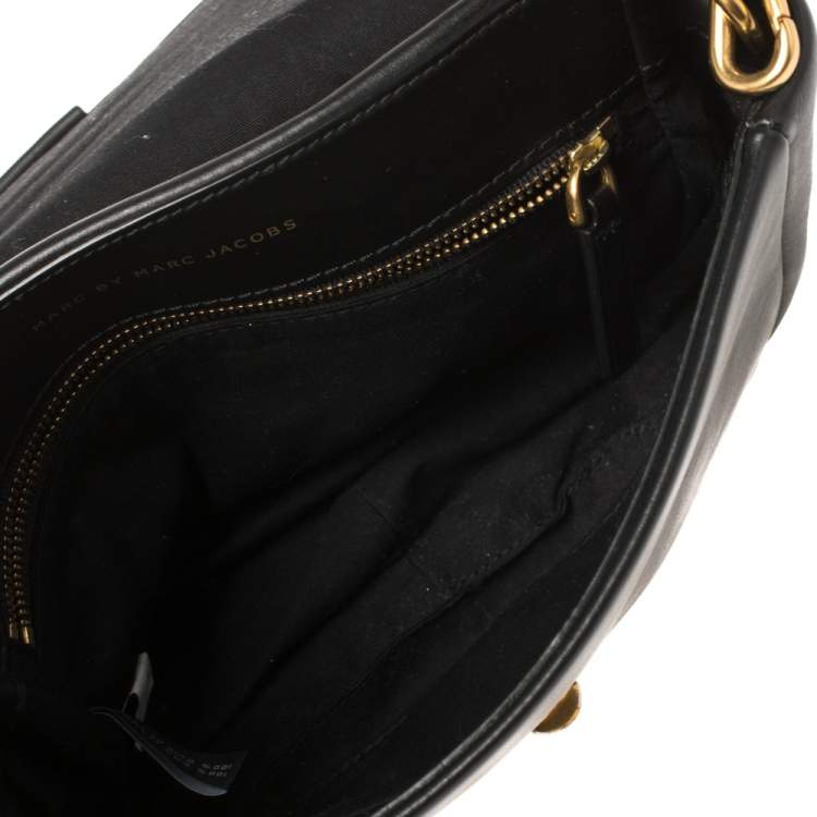 Pre Owned Marc by Marc Jacobs Black Leather Crossbody Bag