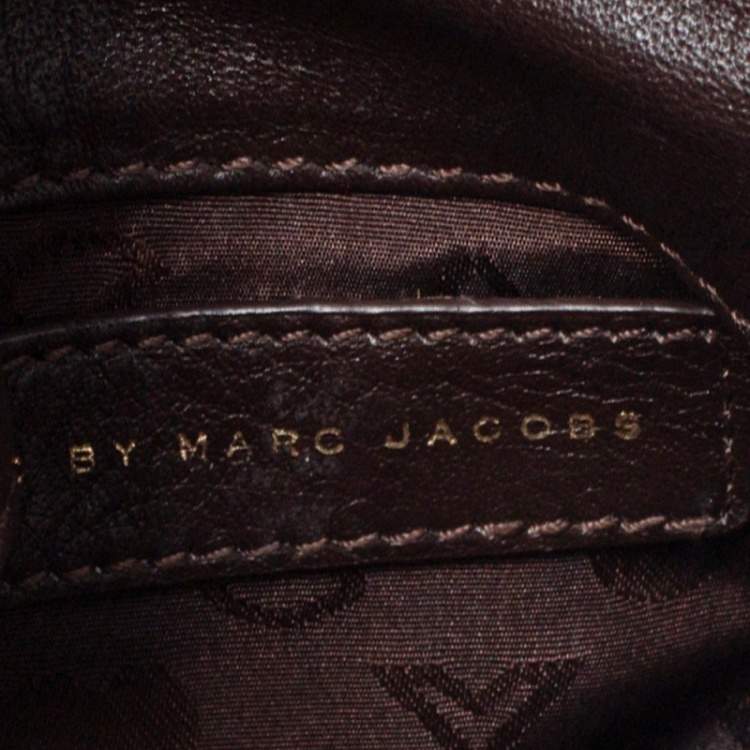 Pre Owned Marc by Marc Jacobs Brown Leather Petal to the Metal Crossbody Bag