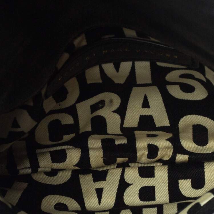 Pre Owned Marc by Marc Jacobs Black Leather Petal to the Metal Crossbody Bag