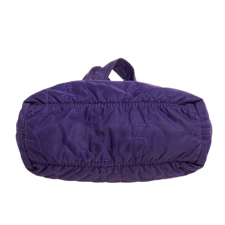 Pre Owned Marc by Marc Jacobs Purple Nylon Medium Pretty Tote