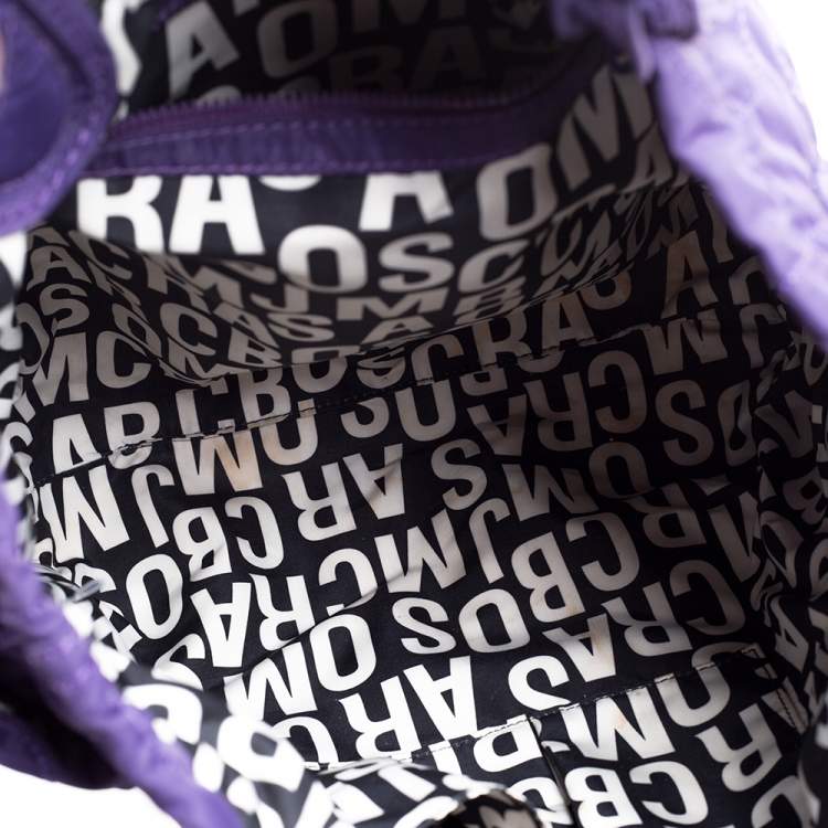 Pre Owned Marc by Marc Jacobs Purple Nylon Medium Pretty Tote