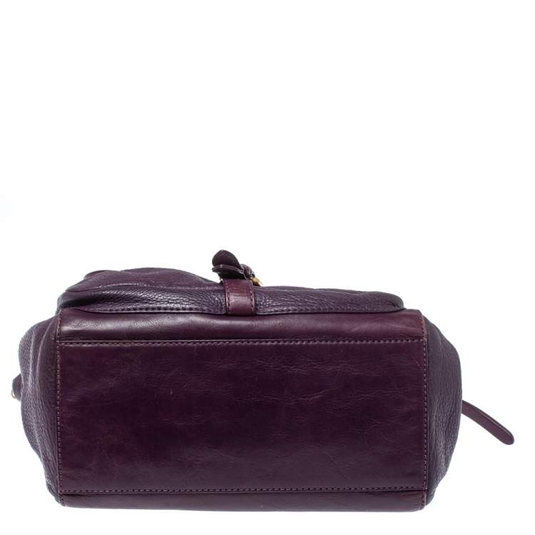 Pre Owned Marc by Marc Jacobs Purple Leather Chain Reaction Robyn Crossbody Bag
