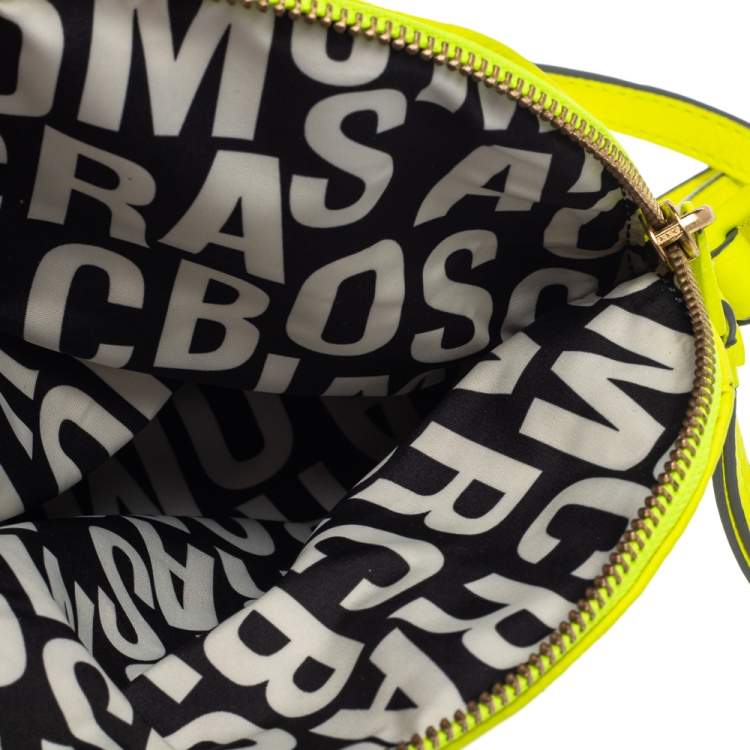 Pre Owned Marc by Marc Jacobs Neon Yellow Leather Classic Q Natasha Crossbody Bag
