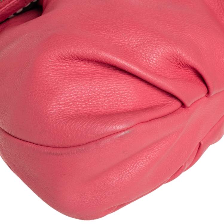 Pre Owned Marc by Marc Jacobs Coral Pink Leather Classic Q Natasha Crossbody Bag