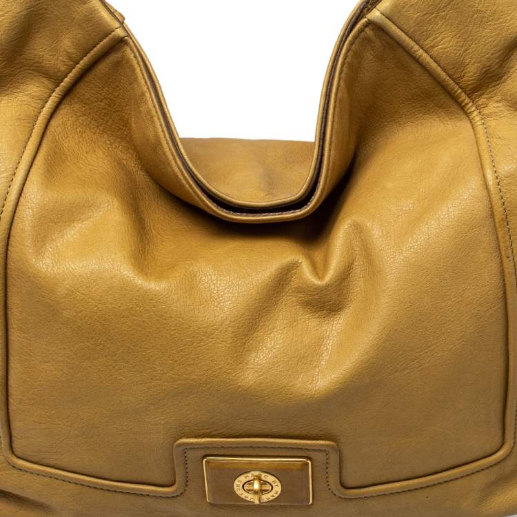 مملوكة مسبقًا Marc by Marc Jacobs Beige Leather Revolution Hobo