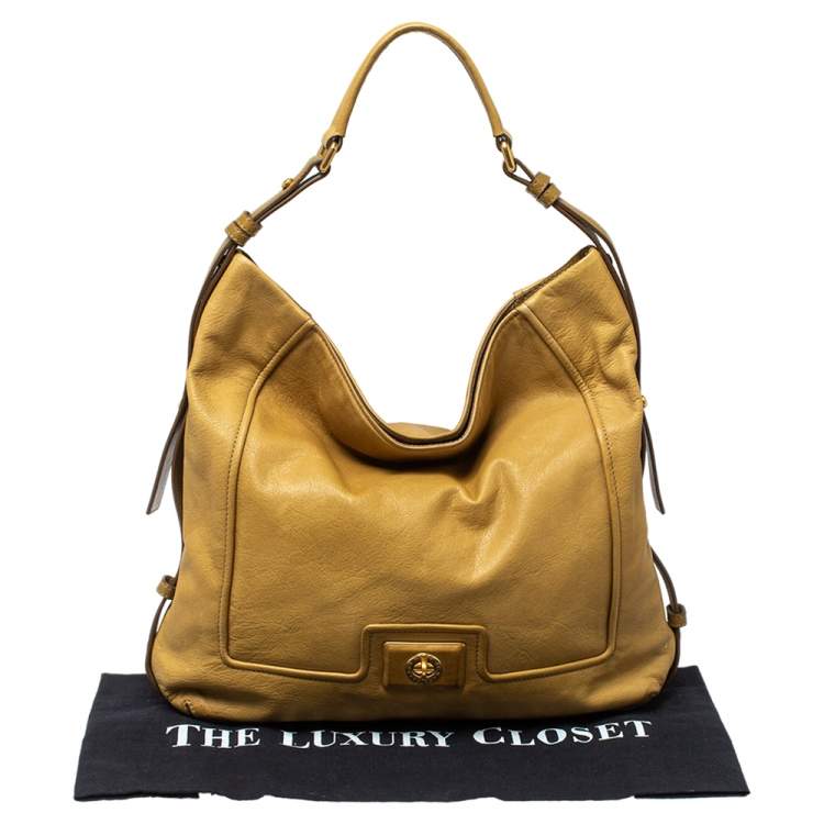 مملوكة مسبقًا Marc by Marc Jacobs Beige Leather Revolution Hobo