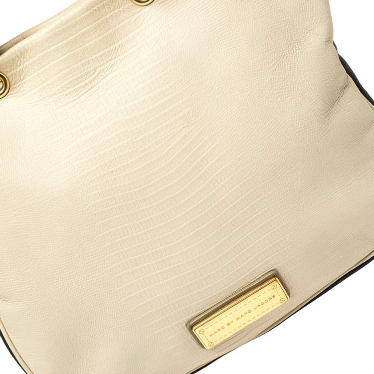 Pre Owned Marc by Marc Jacobs Tricolor Lizard Embossed Leather Too Hot to Handle Tote