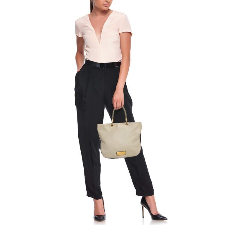 Pre Owned Marc by Marc Jacobs Tricolor Lizard Embossed Leather Too Hot to Handle Tote
