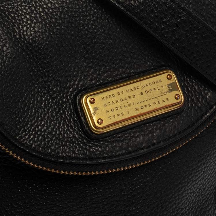 Pre Owned Marc by Marc Jacobs Black Leather Classic Q Natasha Crossbody Bag