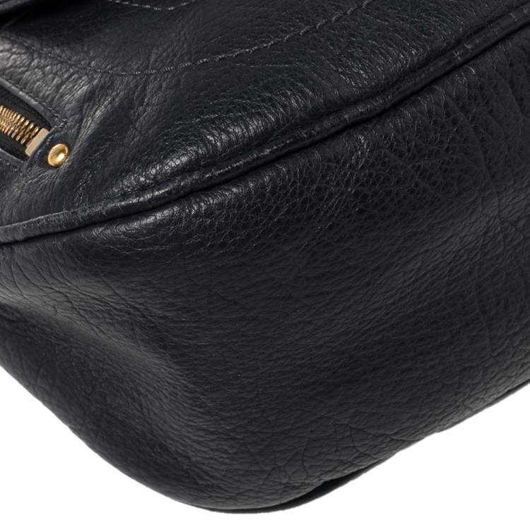 Pre Owned Marc by Marc Jacobs Blue Leather Petal to the Metal Natasha Bird Shoulder Bag