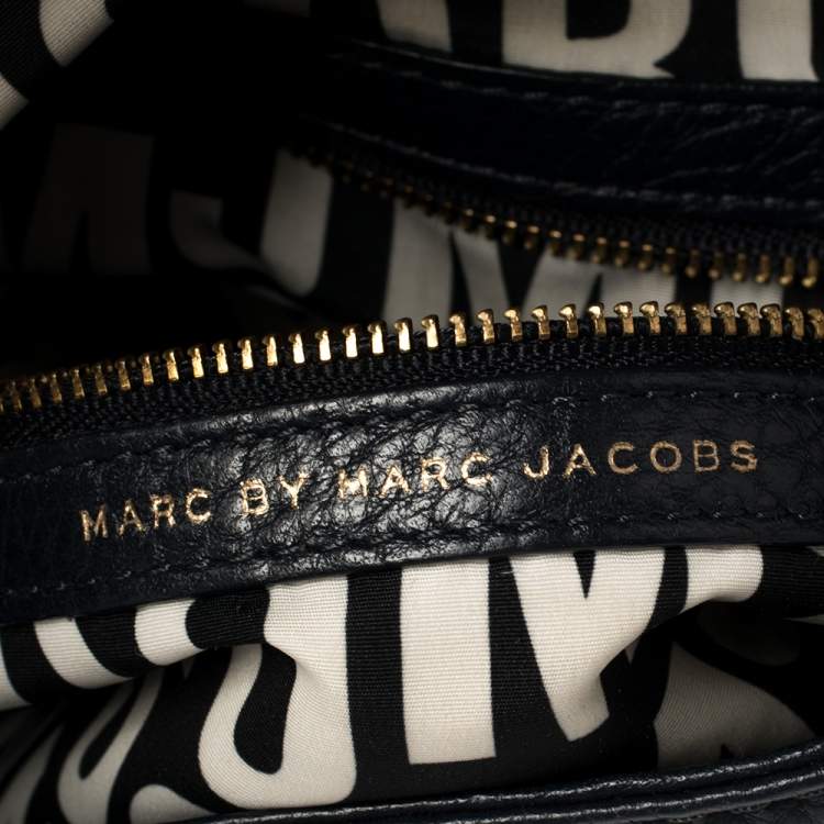 Pre Owned Marc by Marc Jacobs Blue Leather Petal to the Metal Natasha Bird Shoulder Bag