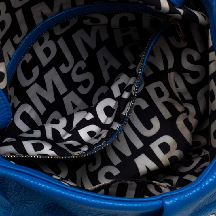 Pre Owned Marc by Marc Jacobs Blue Leather Classic Q Natasha Crossbody Bag