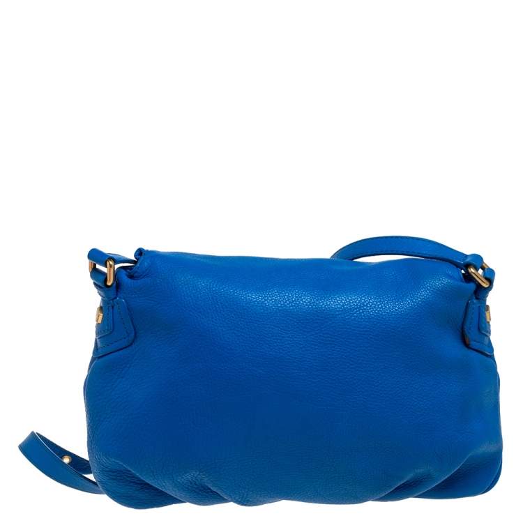 Pre Owned Marc by Marc Jacobs Blue Leather Classic Q Natasha Crossbody Bag