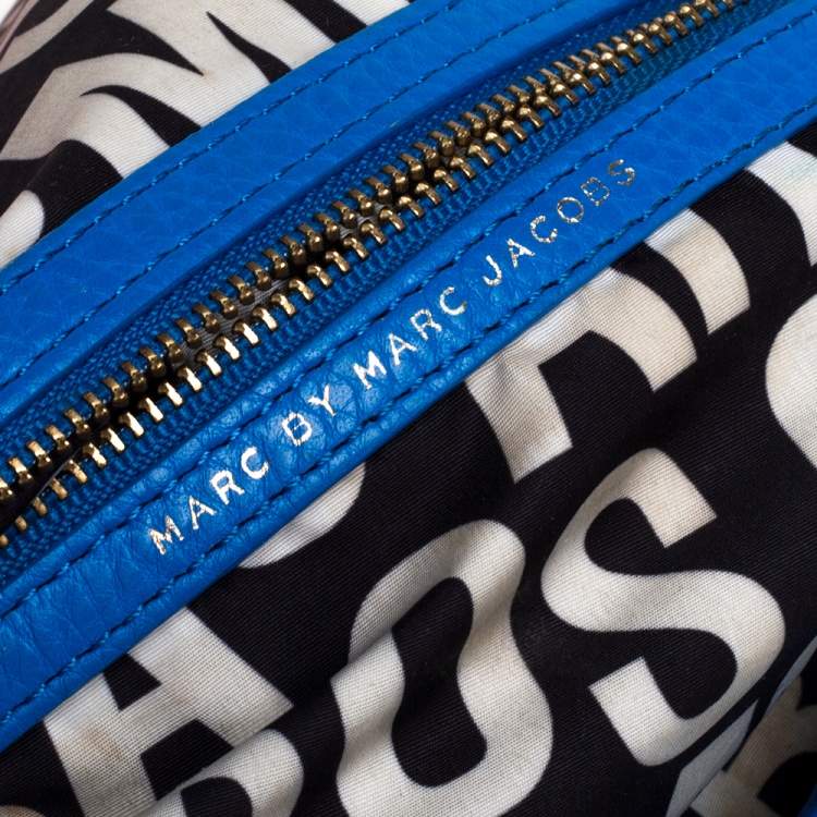 Pre Owned Marc by Marc Jacobs Blue Leather Classic Q Natasha Crossbody Bag