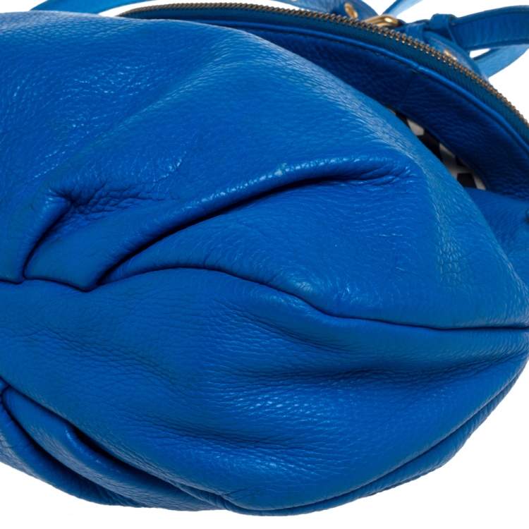 Pre Owned Marc by Marc Jacobs Blue Leather Classic Q Natasha Crossbody Bag