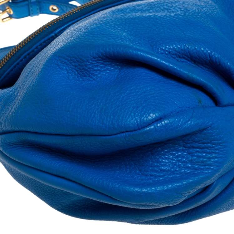 Pre Owned Marc by Marc Jacobs Blue Leather Classic Q Natasha Crossbody Bag