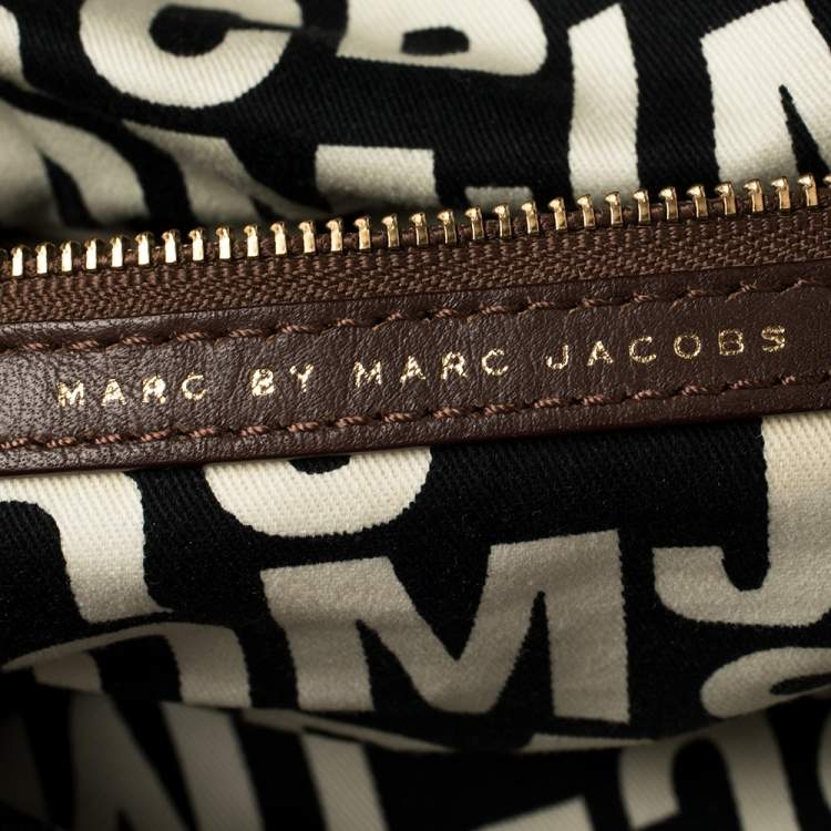 Pre Owned Marc by Marc Jacobs Brown Leather Flap Shoulder Bag