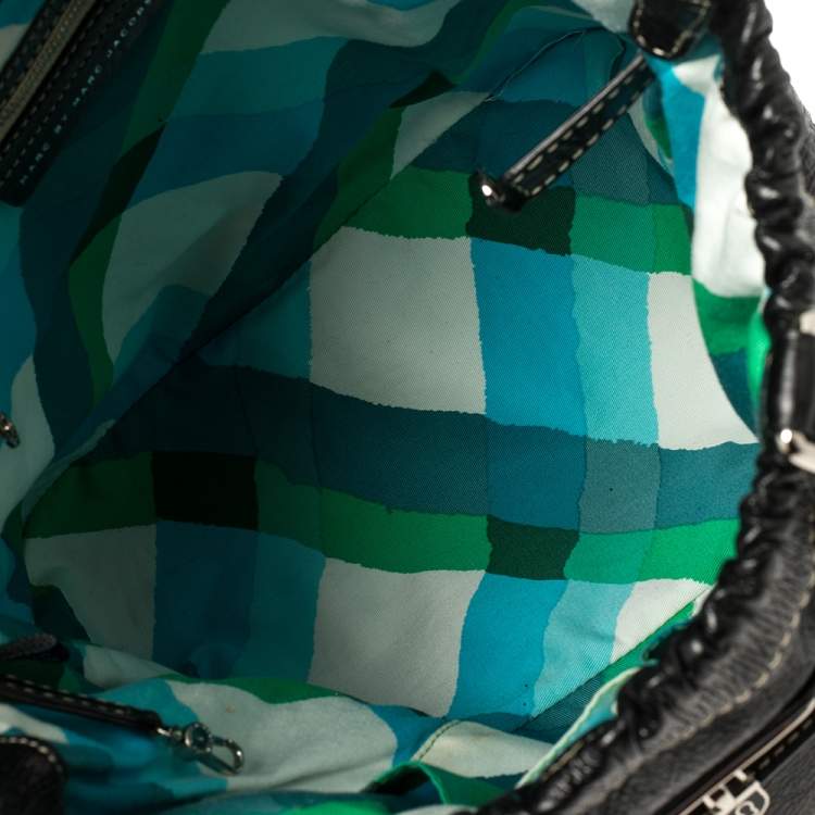 Pre Owned Marc by Marc Jacobs Black Crinkled  Leather Tote