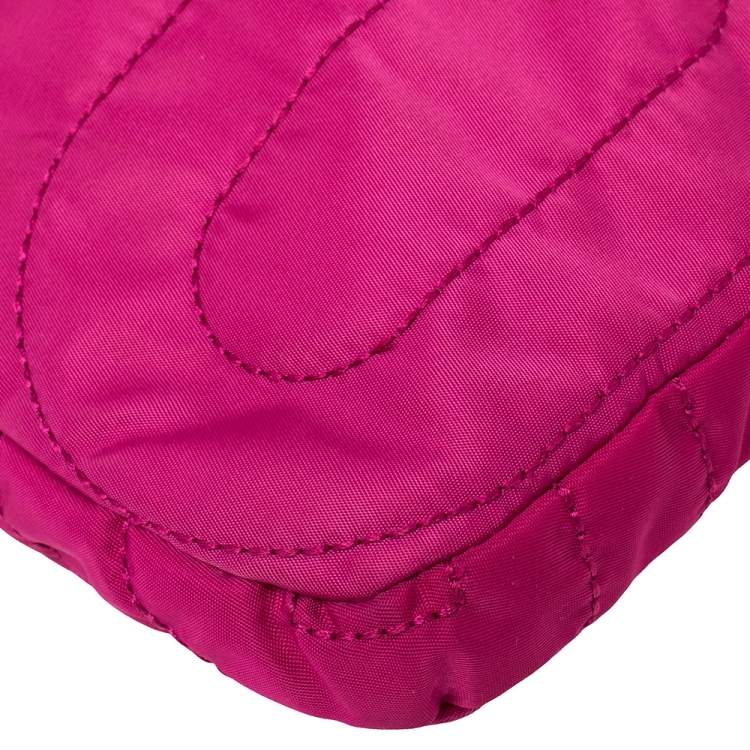 Pre Owned Marc By Marc Jacobs Fuchsia Nylon Pretty 13'' Laptop Bag