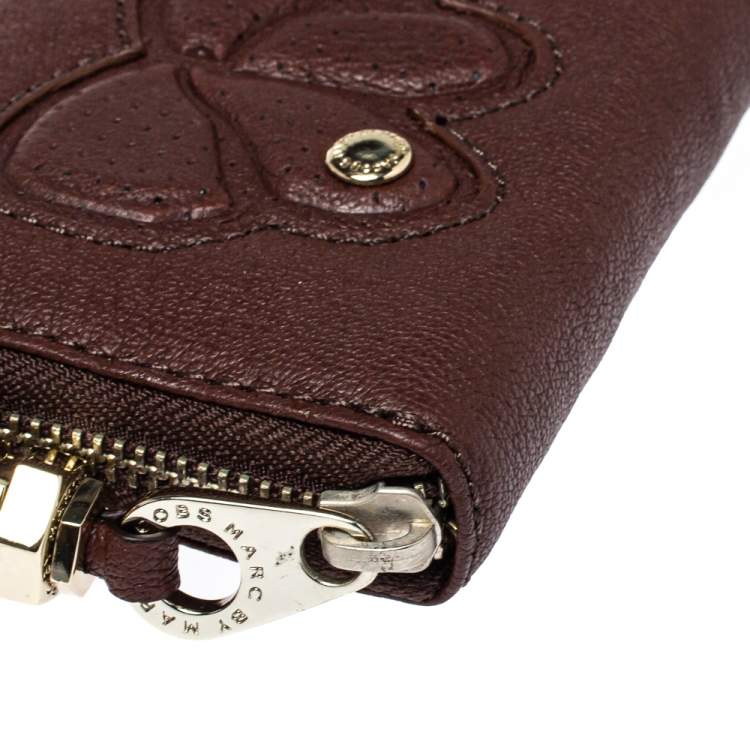 مملوكة مسبقًا Marc by Marc Jacobs Brown Leather Zip Around Wallet