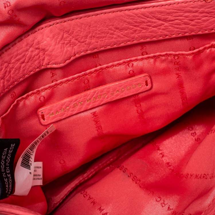 Pre Owned Marc by Marc Jacobs Orange Leather Too Hot To Handle Crossbody Bag