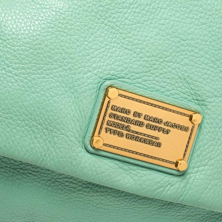 Pre Owned Marc by Marc Jacobs Green Leather Classic Q Lil Ukita Top Handle Bag