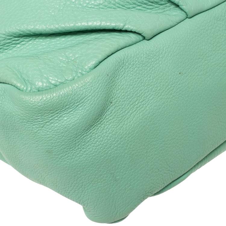 Pre Owned Marc by Marc Jacobs Green Leather Classic Q Lil Ukita Top Handle Bag