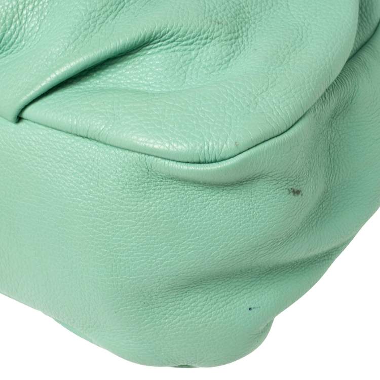Pre Owned Marc by Marc Jacobs Green Leather Classic Q Lil Ukita Top Handle Bag