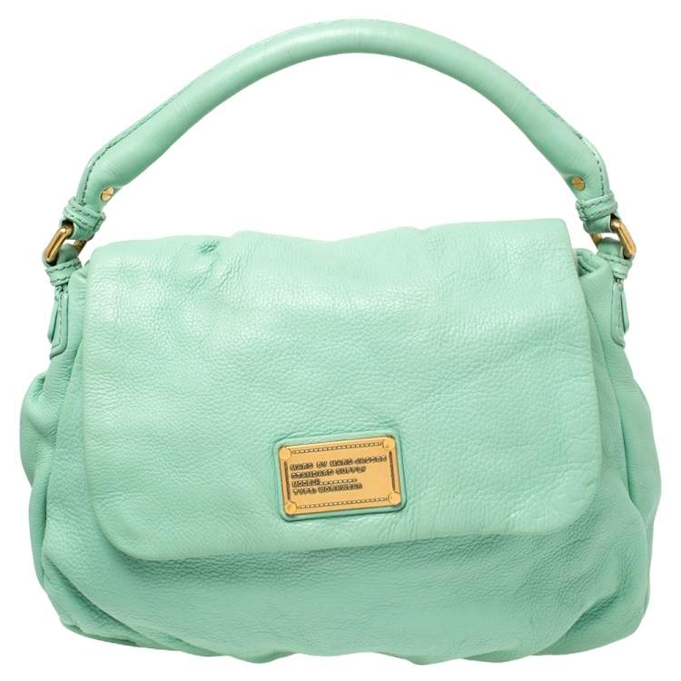 Marc by Marc Jacobs Green Leather Classic Q Lil Ukita Top Handle