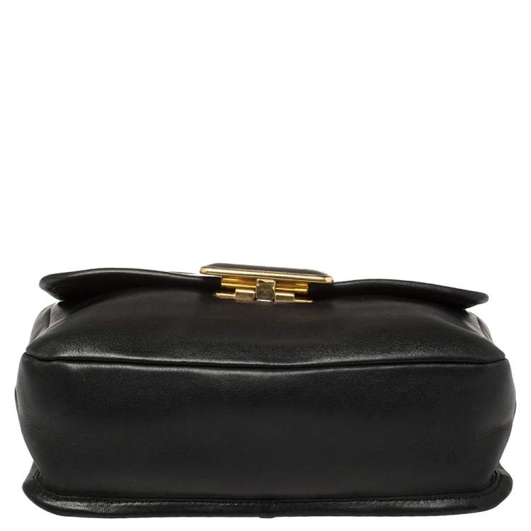 Pre Owned Marc by Marc Jacobs Black Leather Rebel 24 Shoulder Bag