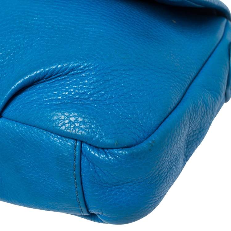 مملوكة مسبقًا Marc by Marc Jacobs Blue Leather Classic Q Isabelle Crossbody Bag