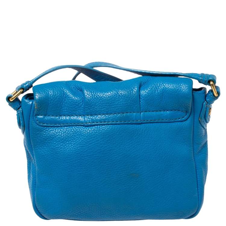 مملوكة مسبقًا Marc by Marc Jacobs Blue Leather Classic Q Isabelle Crossbody Bag