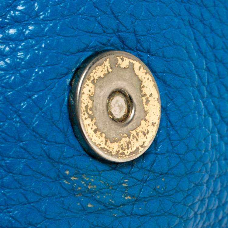 مملوكة مسبقًا Marc by Marc Jacobs Blue Leather Classic Q Isabelle Crossbody Bag