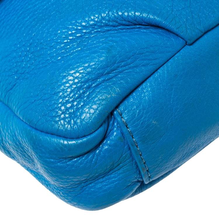مملوكة مسبقًا Marc by Marc Jacobs Blue Leather Classic Q Isabelle Crossbody Bag