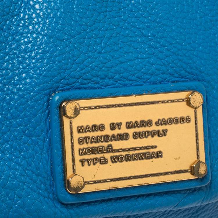 مملوكة مسبقًا Marc by Marc Jacobs Blue Leather Classic Q Isabelle Crossbody Bag