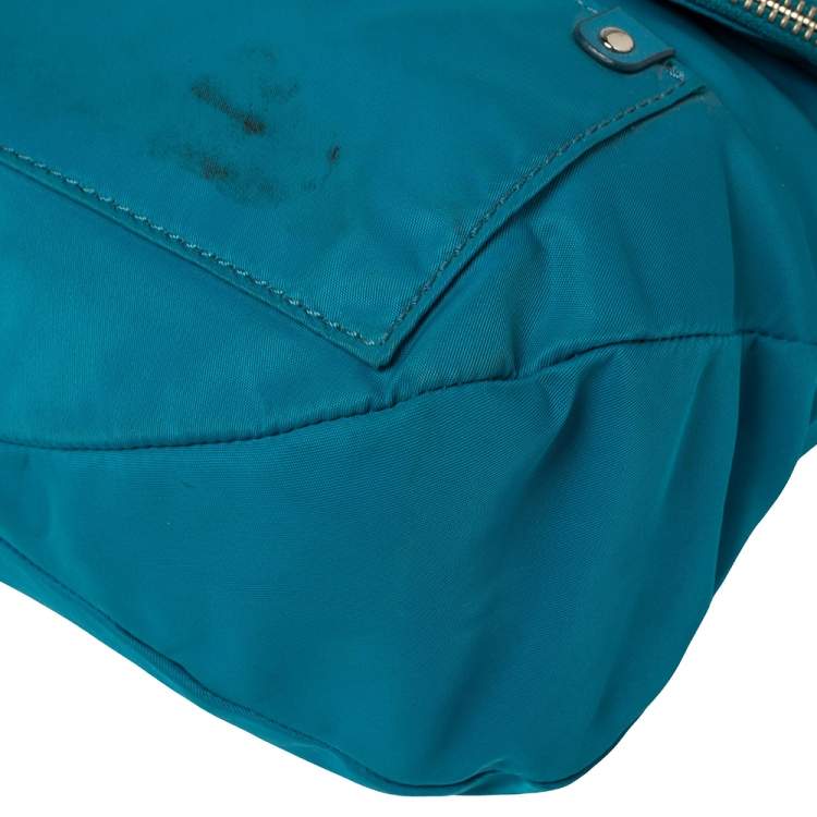 Pre Owned Marc by Marc Jacobs Teal Preppy Natasha Crossbody Bag
