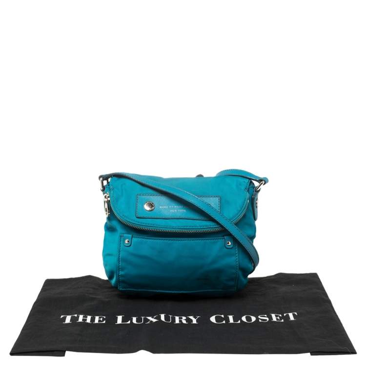Pre Owned Marc by Marc Jacobs Teal Preppy Natasha Crossbody Bag