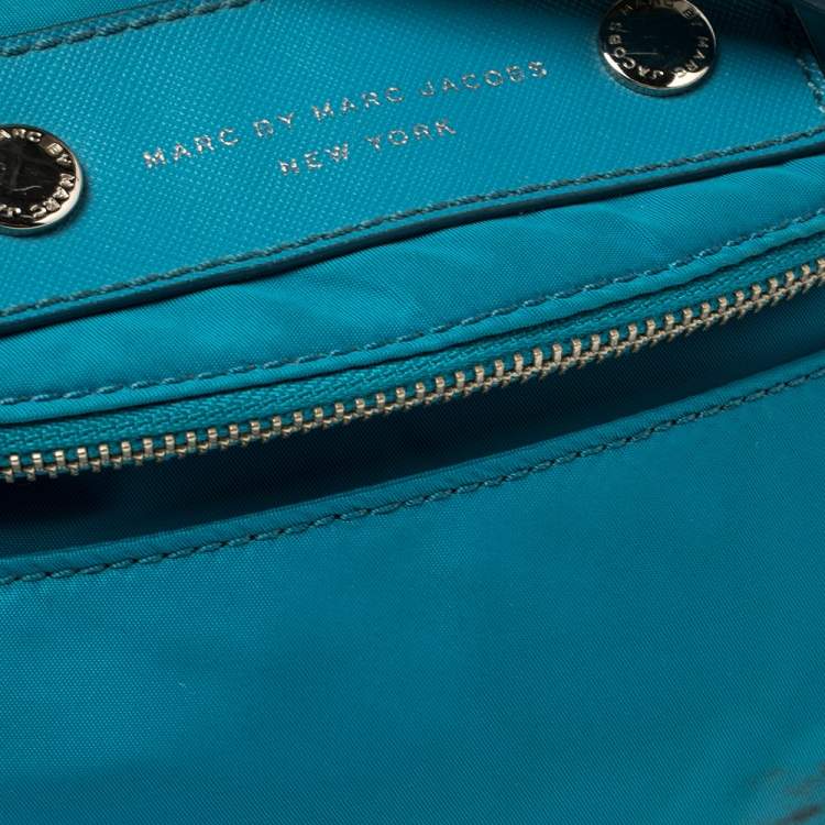 Pre Owned Marc by Marc Jacobs Teal Preppy Natasha Crossbody Bag