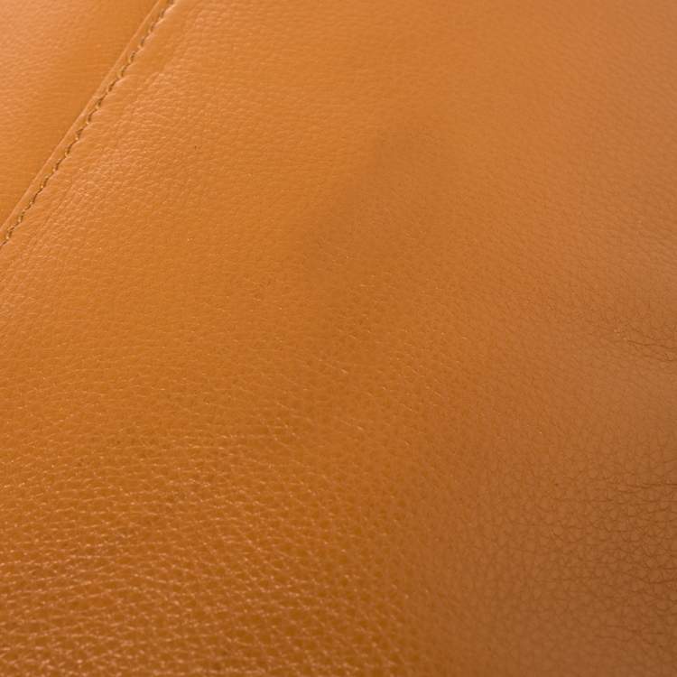 Pre Owned Marc by Marc Jacobs Tan Leather Bianca Envelope Clutch