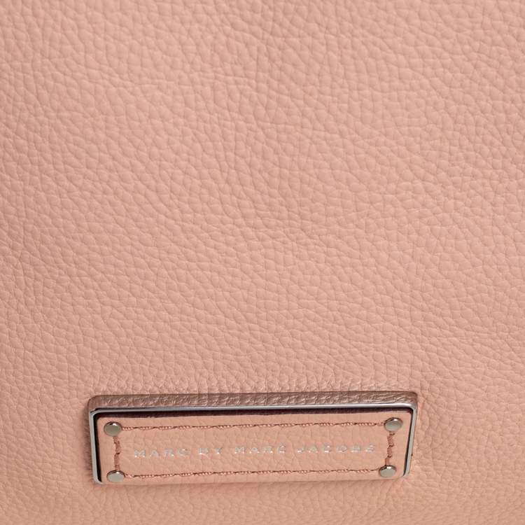 Pre Owned Marc by Marc Jacobs Peach Leather Too Hot To Handle Tote