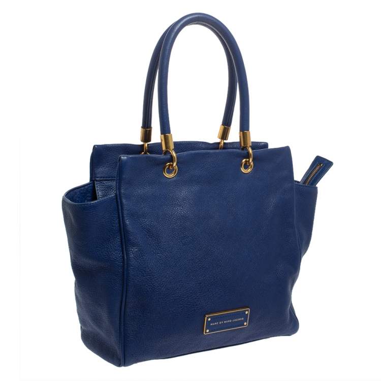 Pre Owned Marc by Marc Jacobs Indigo Leather Bentley Tote